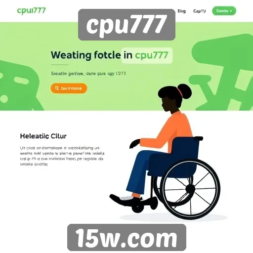 Acessibilidade e design do site cpu777 em foco
